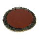 Beautiful small French mid-century wall mirror with an ornate brass frame