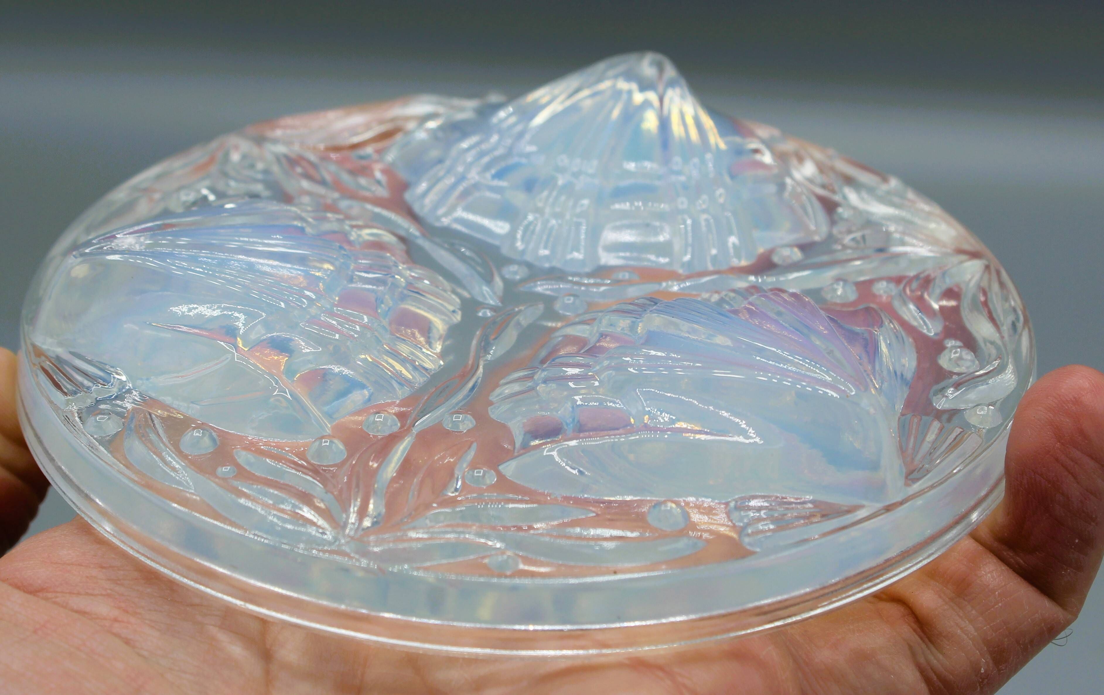 Carafe base bottle opalescent glass verlys sabino lalique #1