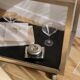 Desserte vintage chrome et noir