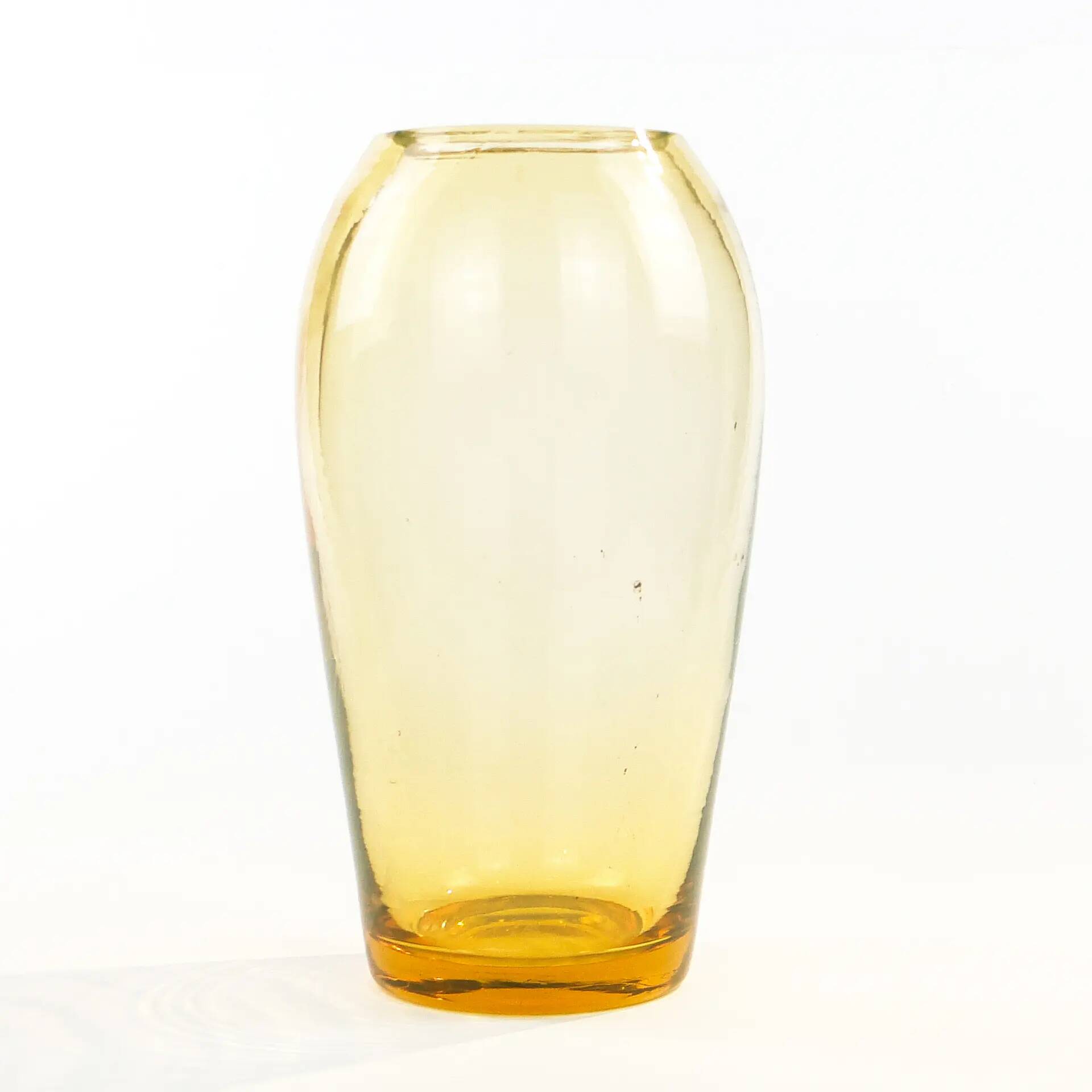 Modernist vase, uranium glass, Moser, Czechoslovakia, 1930s