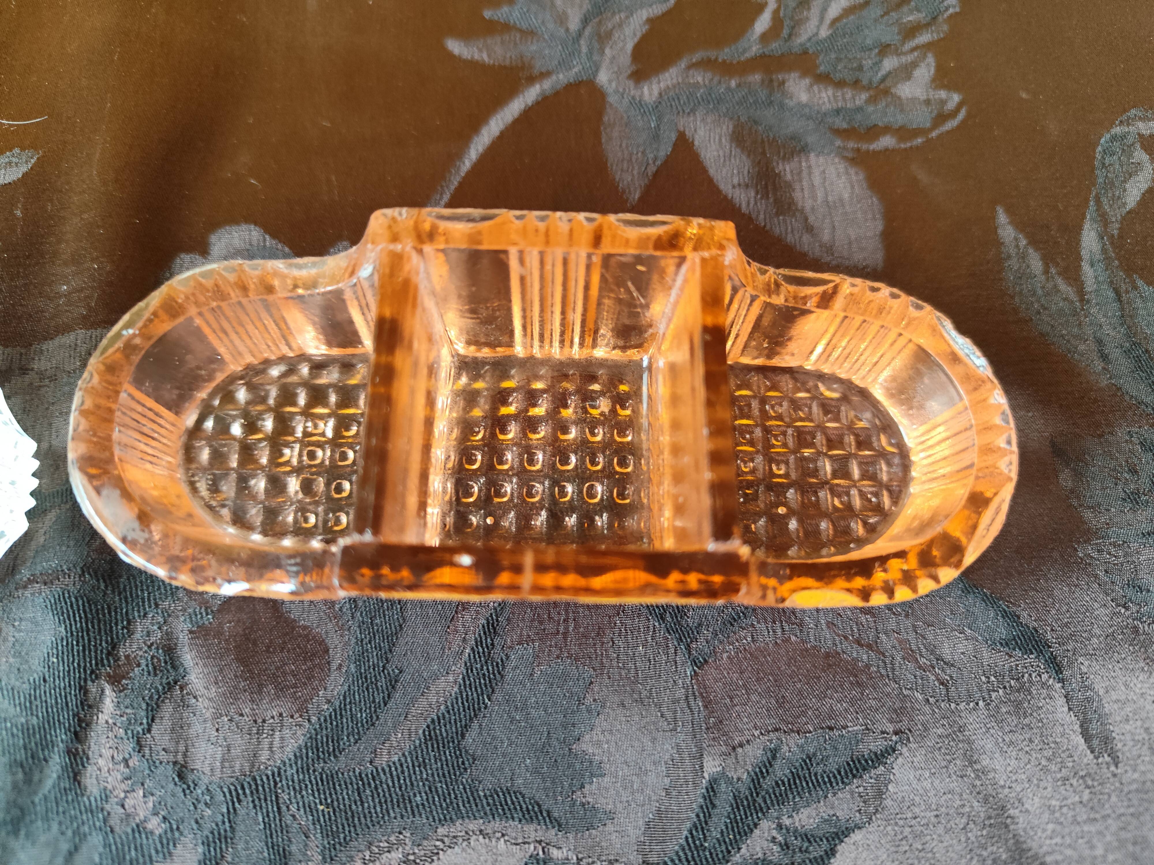 moulded glass salver