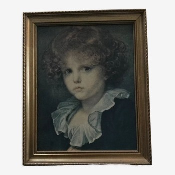 Reproduction painting young boy