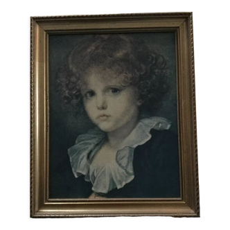 Reproduction painting young boy