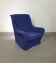 Fauteuil gracieux / laine bouclée / années 70