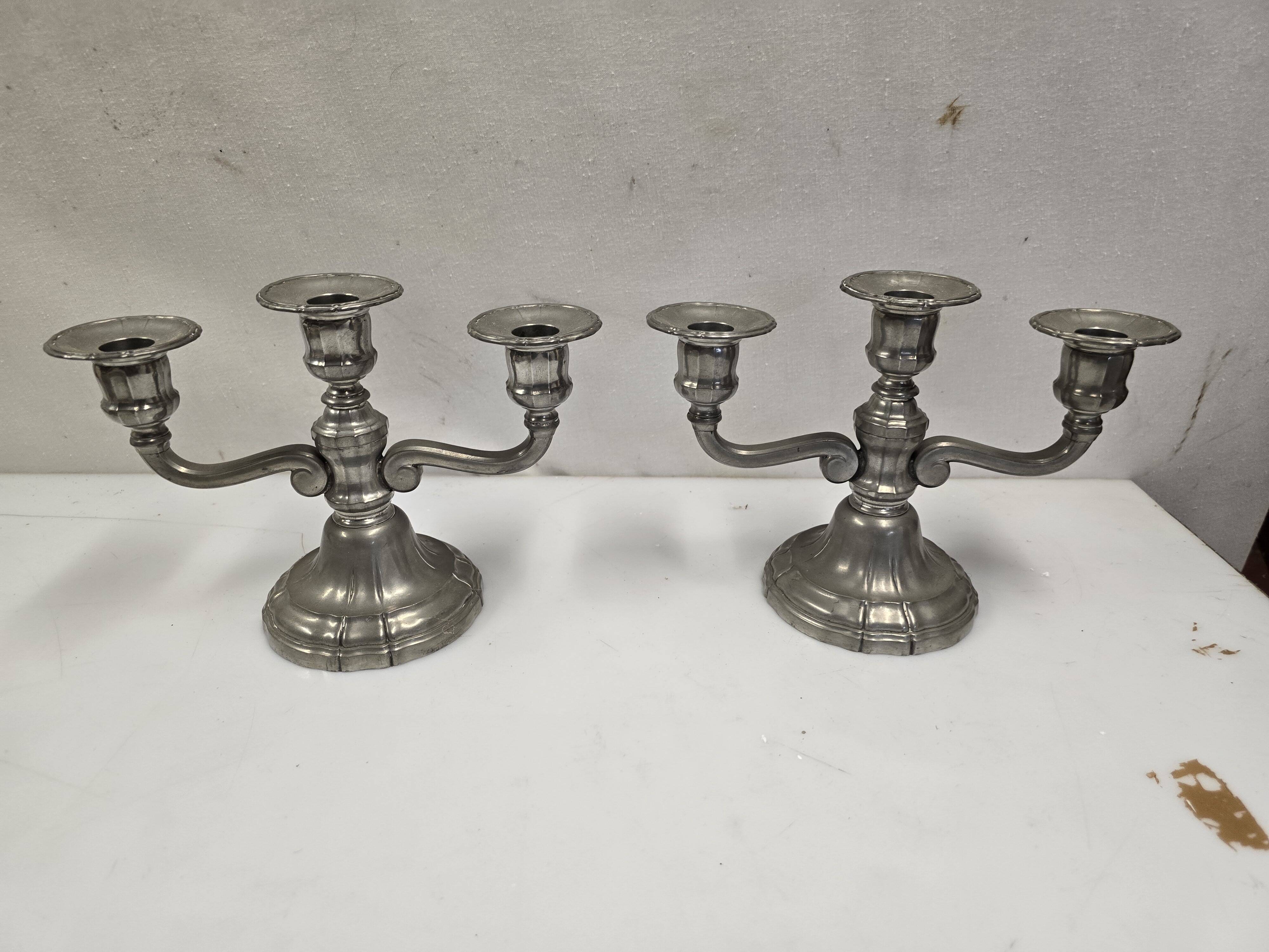 Pair of mid-20th century candlesticks