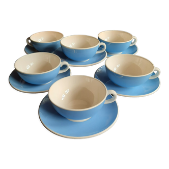 6 cups and under cups Villeroy and Boch from Mettlach