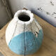 Artisan cracked earth vase