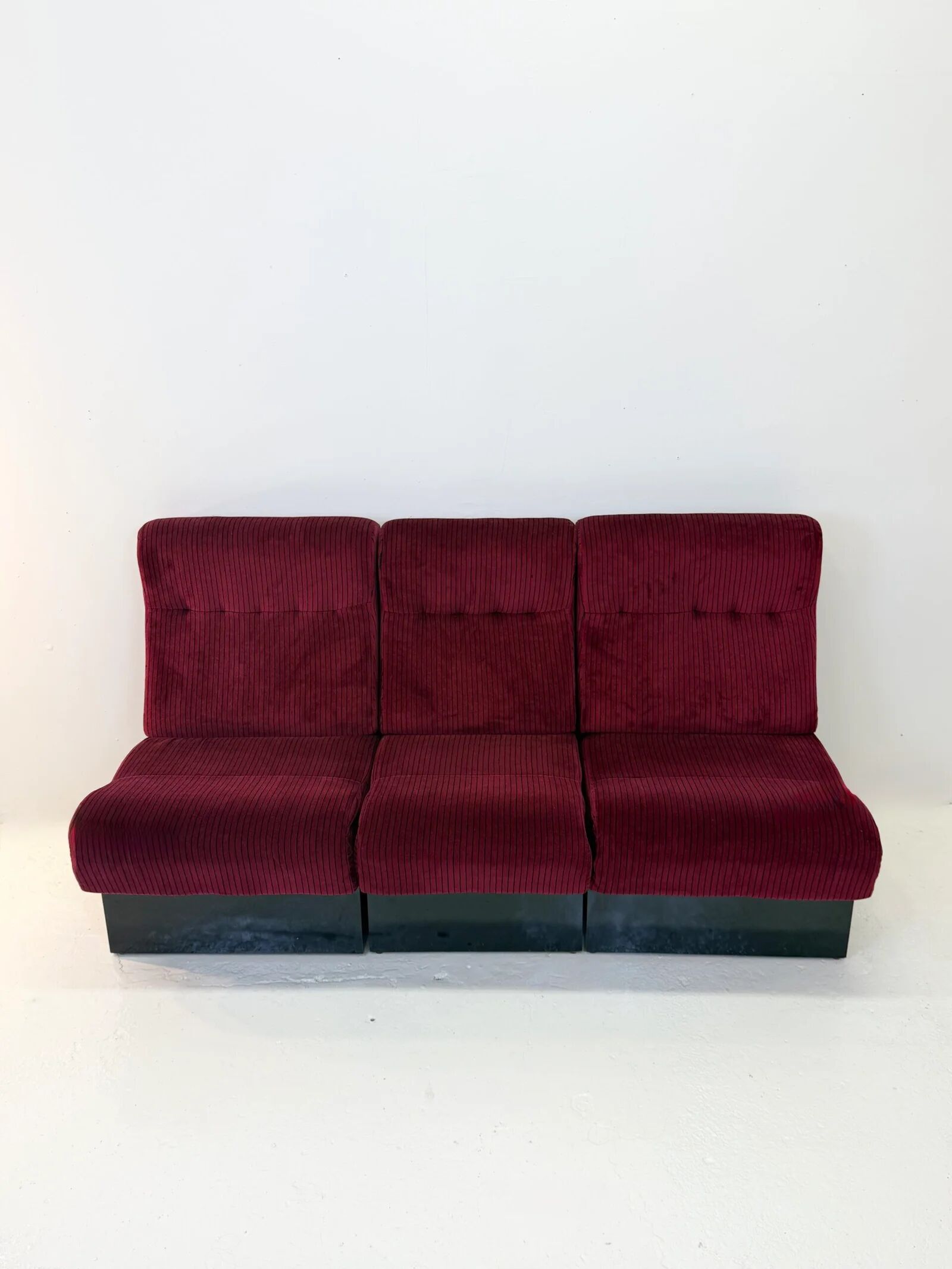 Canapé modulable « Cinema », 3 chauffeuses — Italie, 1970s