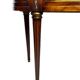 Console française Louis XVI en acajou à plumes, 19ème siècle
