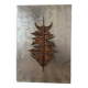 Brutalist bronze sculpture painting from the 70s