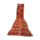 Moroccan vintage azilal hallway carpet berber 377 x 67 cm