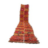 Tapis couloir azilal vintage marocain berber 377 x 67 cm