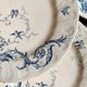 6 Gien ironstone dinner plates, "Rinceaux" service no. 1