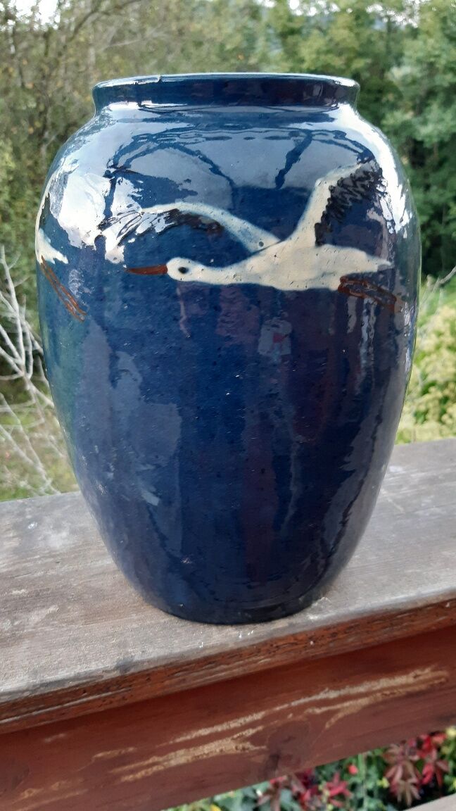 Vase Elchinger terre cuite vernissée
