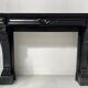 Napoleon III fireplace with claw feet in black marble, 19th century