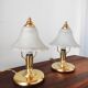 Paire de lampes champignon vintage