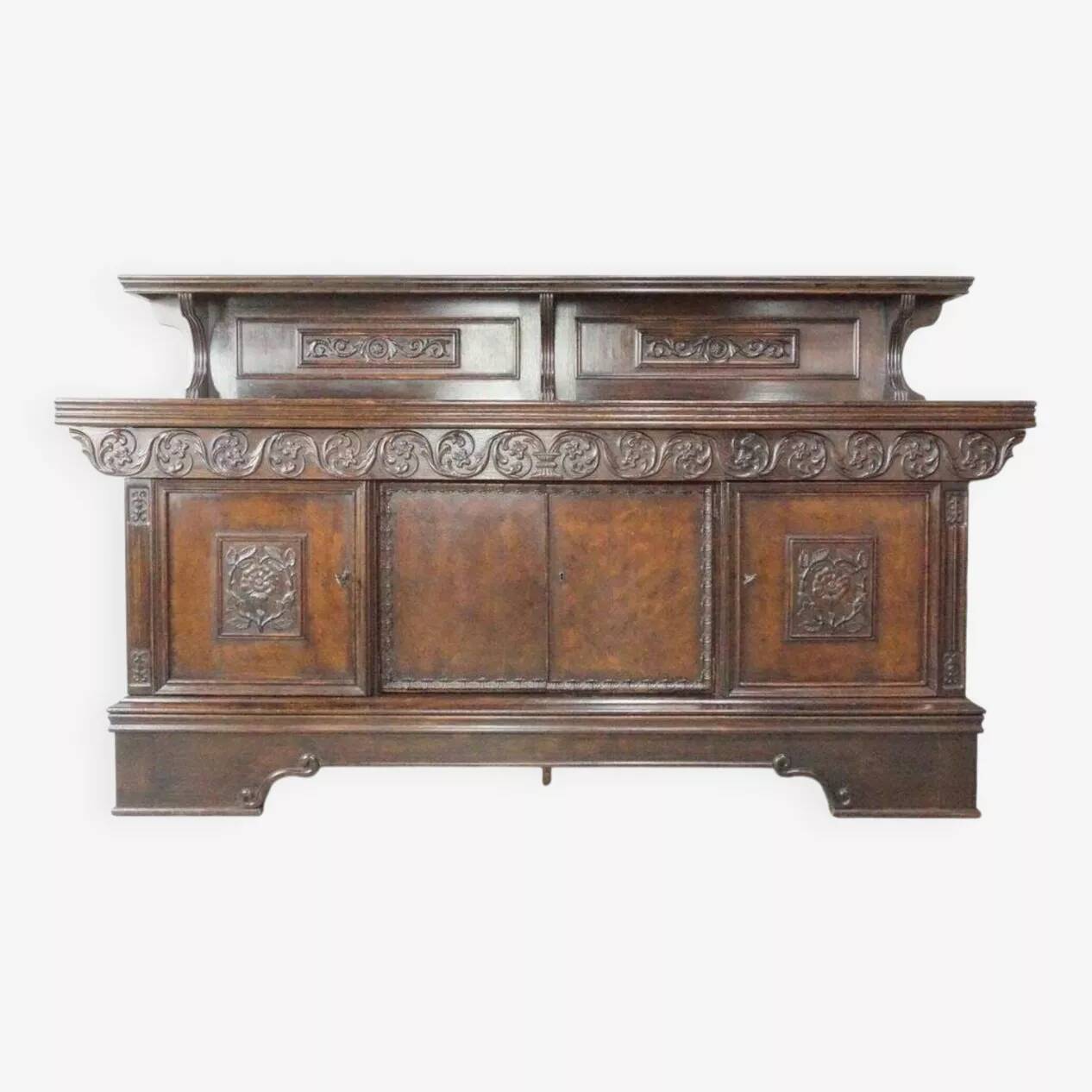 Brown oak sideboard, 1890s