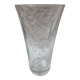 Vase en verre gravé de 1980