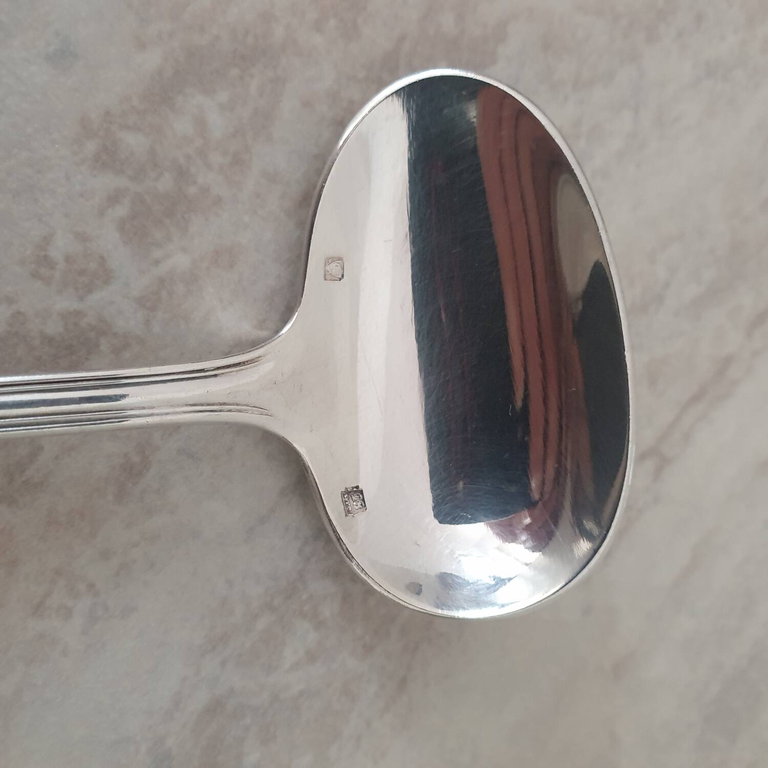 Saint Medard silver-plated porridge spoon