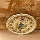 Old Plate MOUSTIERS Salins Ceramic Decor Old Vintage #B196