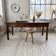 Table de ferme ou table de drapier noyer massif 1900