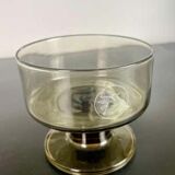 Champagne or dessert coupe bearing the Mobil Pegasus logo, 1970, France