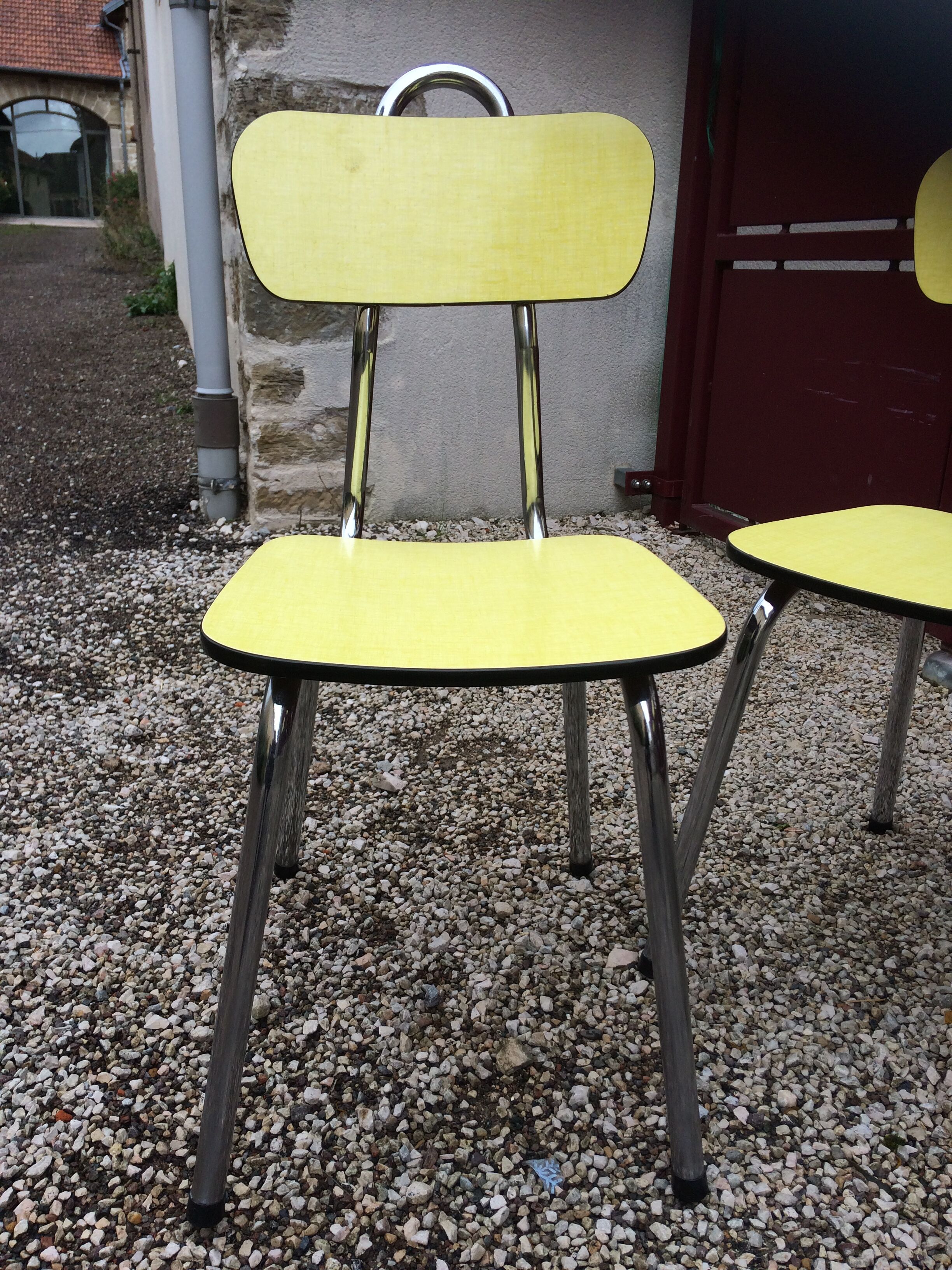 Yellow formica chairs