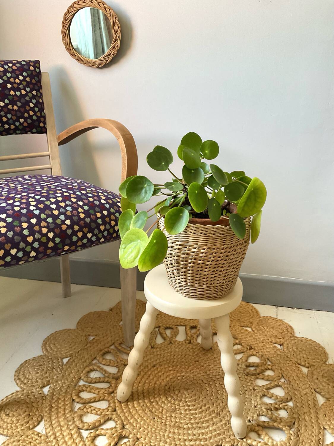 Tabouret tripode vintage