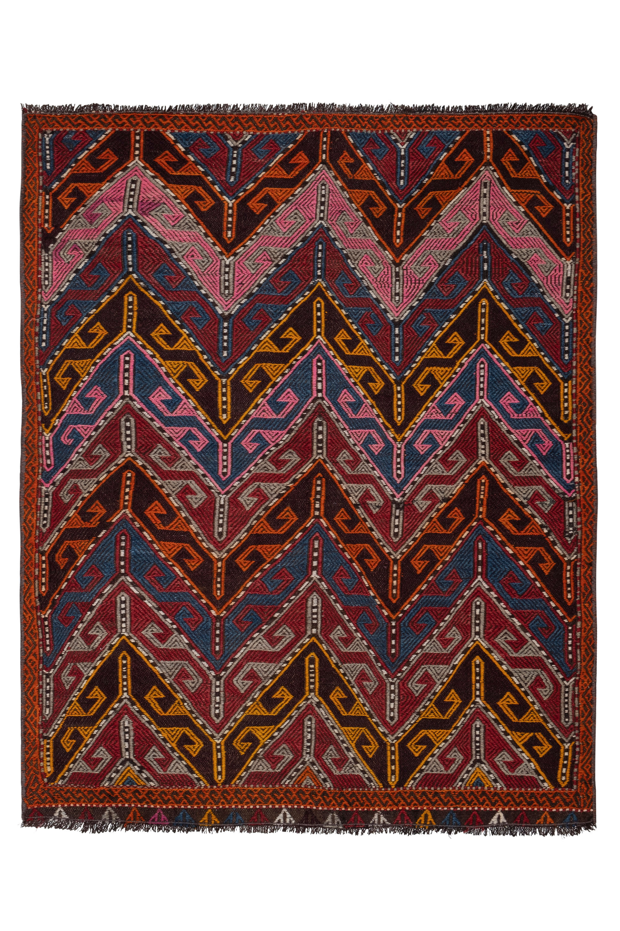 Turkish jajim kilim rug  92 x 117 cm