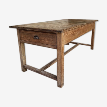 19th oak farm table