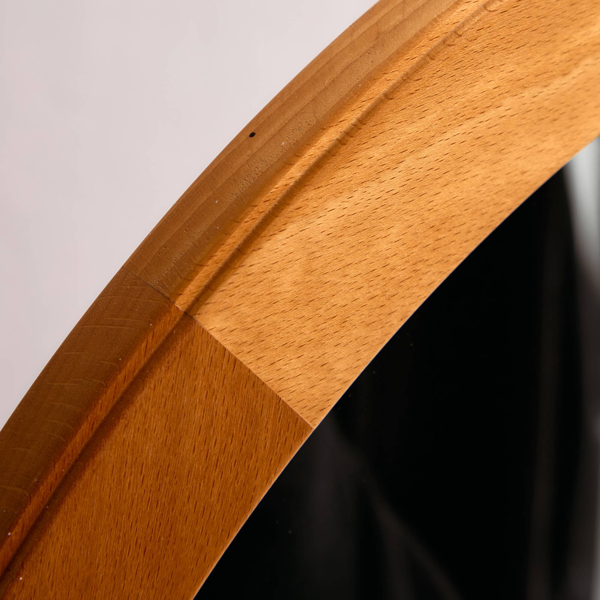 Beech framed mirror by Aksel Kjersgaard