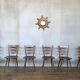 Series of 20 Scandinavian chairs or vintage wooden bistro