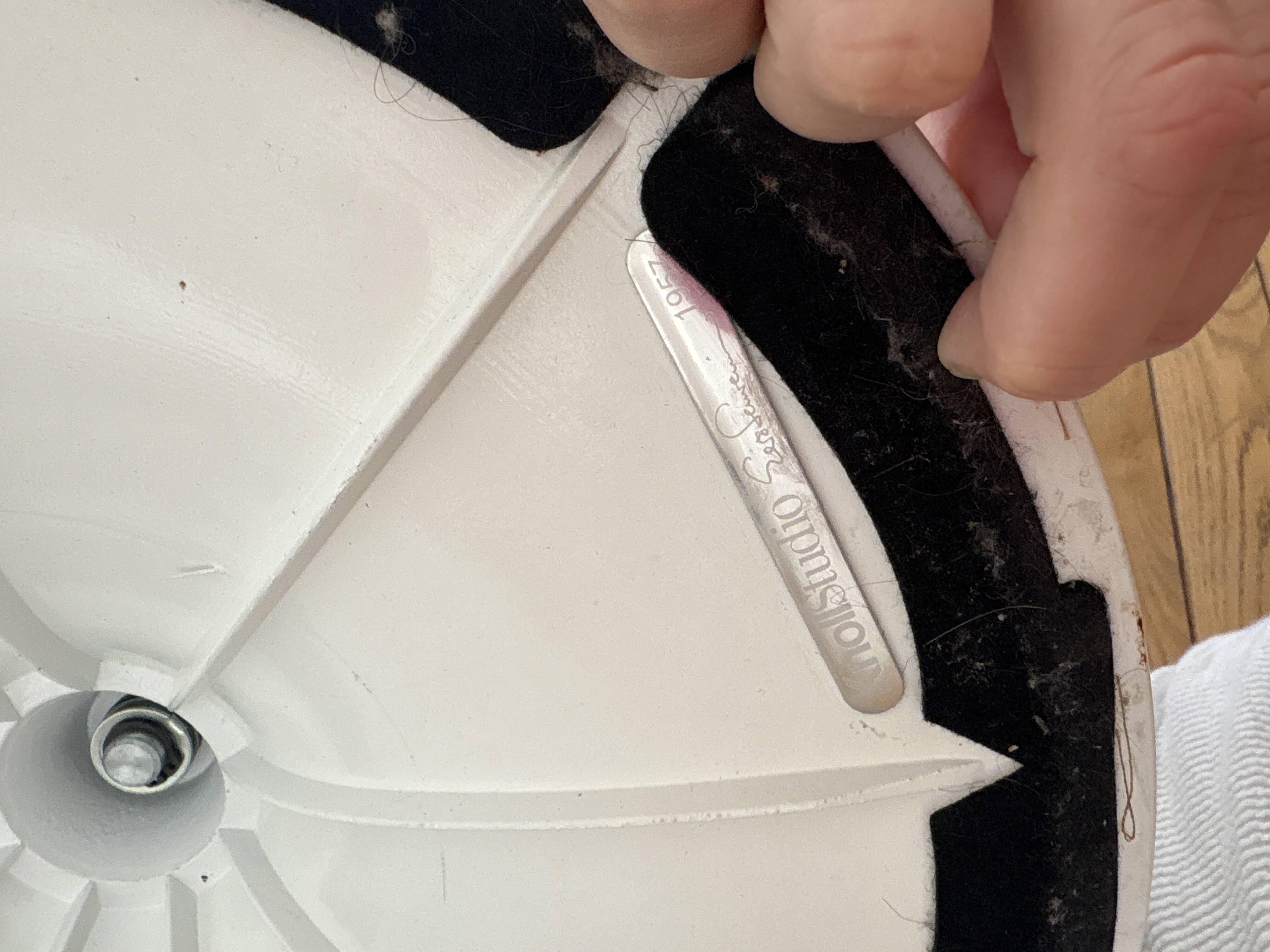 Knoll tulip chair with black velvet cushion