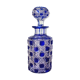 Baccarat crystal bottle model diamonds stoned blue