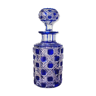 Baccarat crystal bottle model diamonds stoned blue