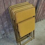 Set of 4 vintage Lafuma folding chairs