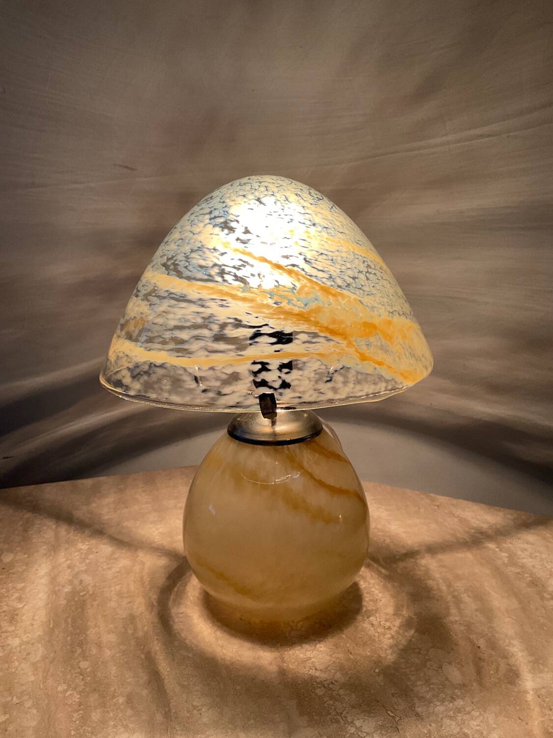Vintage mushroom lamp from the 80s