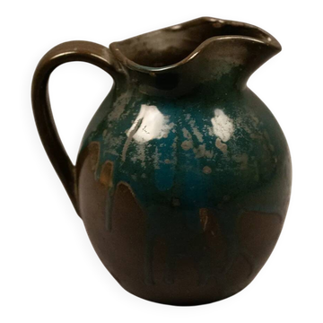 Michel and Denise Pointu enamelled stoneware pitcher