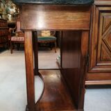 Console empire walnut and marble