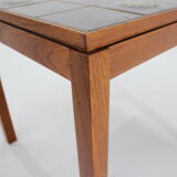 1960s Danish Teak and Tile Side Table
