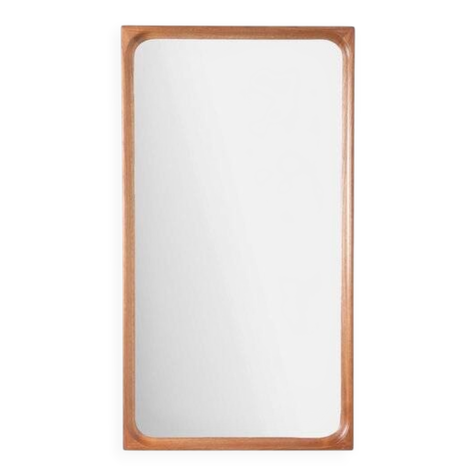 Wall Mirror with Teak Frame, Denmark, 1960s