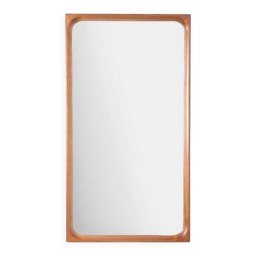 Wall Mirror with Teak Frame, Denmark, 1960s