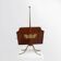 Magazine Rack with Messing Decorations and Feet, France ca. 1950