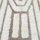 Ecru Moroccan rug with geometric patterns 280cm x 180cm