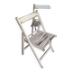 4 foldable chairs wood vintage epoch 1970