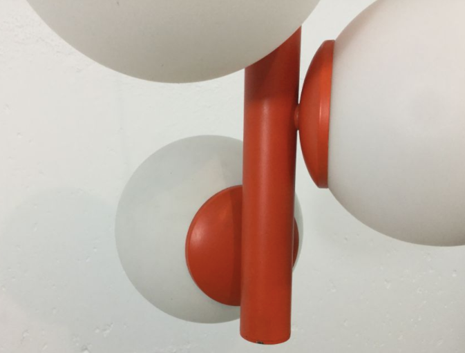 Lustre vintage orange
