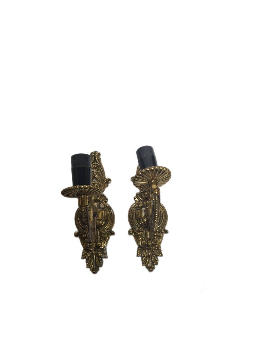 Appliques de style rococo, Pologne, années 1970, ensemble de 2