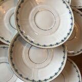 Set of 9 cups and old saucers from Limoges