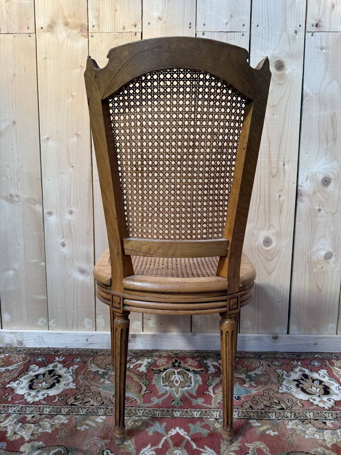 Set of 6 caned chairs in Louis XVI style