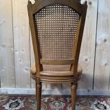 Set of 6 caned chairs in Louis XVI style